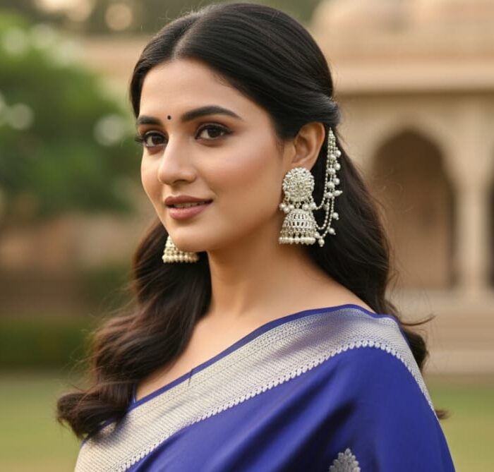 Bahubali Jhumka with Sahara