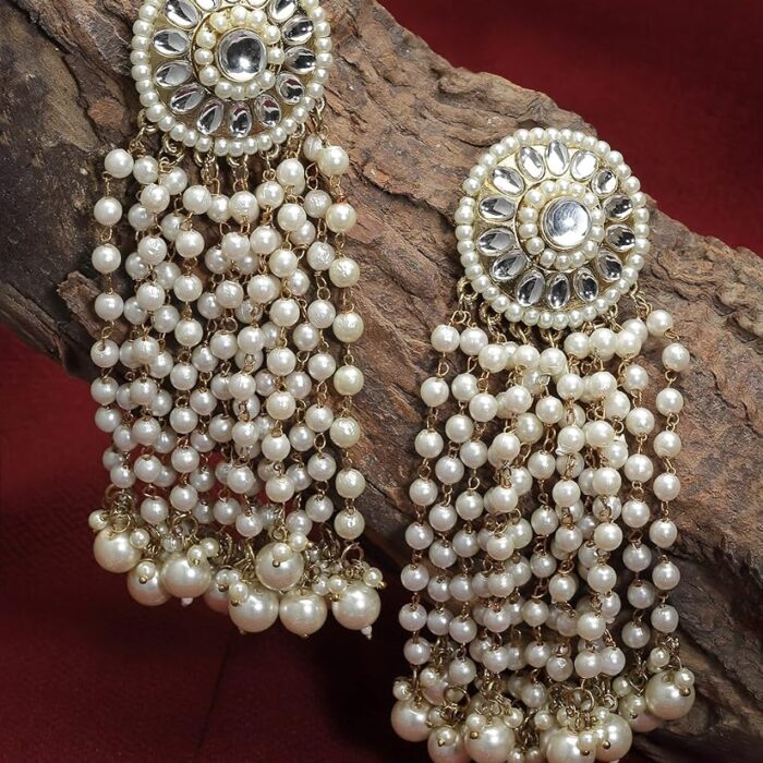 Kundan Long Earring